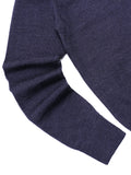 W_MERINOS R-NECK PULLOVER FOX HEAD PATCH_INDIGO